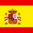 What do the pillars visible on the Spanish flag symbolize?
