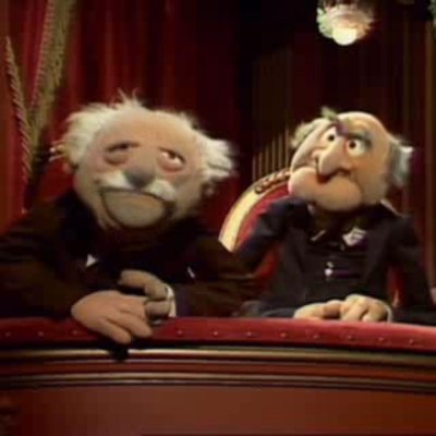 Statler und waldorf alte männer muppet show