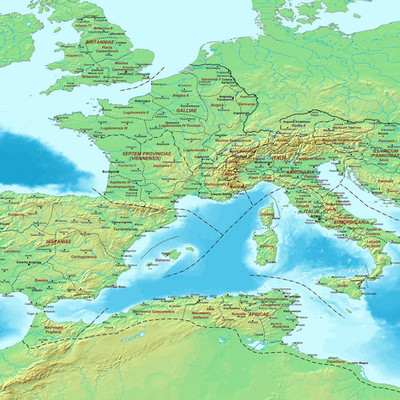 What was the capital city of the Western Roman Empire after the AD 395 ...