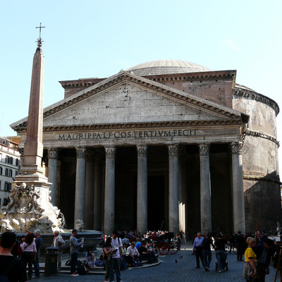 Mit welchem Material wurde die römische Pantheon-Kuppel ...